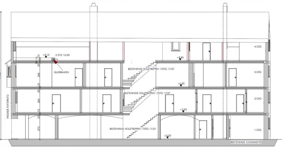 Grundriss Wohn- / Gesch�ftshaus Sch�rding