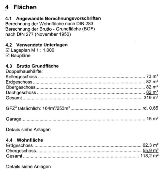 Fl�chenaufstellung Doppelhaush�lfte Passau