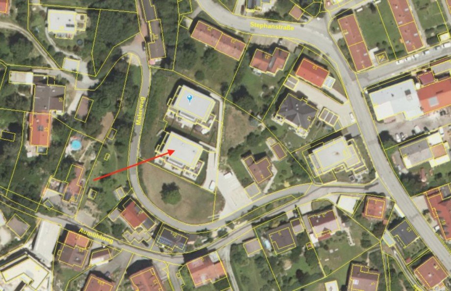 Lageplan Penthousewohnung Passau