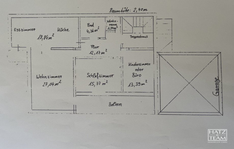 Aktuelle Grundrisszeichnung EG + OG nach Sanierung Zweifamilienhaus Thyrnau
