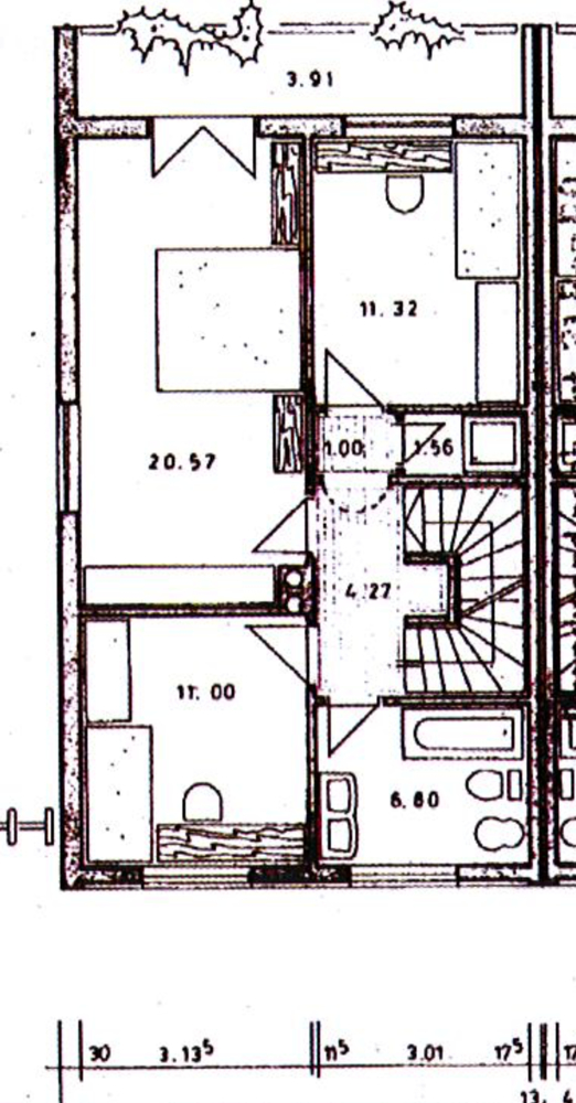 Grundriss 1. OG Doppelhaush�lfte Passau