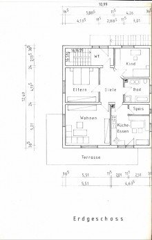 Grundriss Erdgeschoss Gepflegtes Zweifamilienhaus in l�ndlicher Lage n�he Tiefenbach!