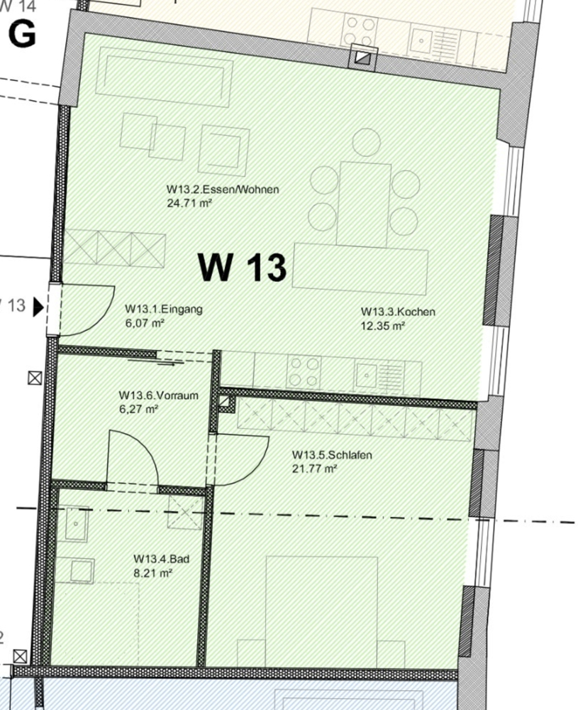 Grundriss Wohnung Dachgeschosswohnung Passau