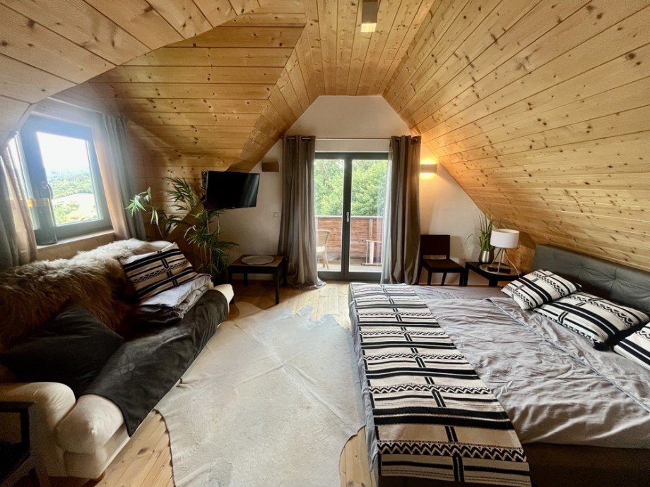 Schlafzimmer Chalet Hauzenberg