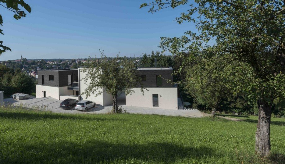 Hausansicht Penthousewohnung Schardenberg