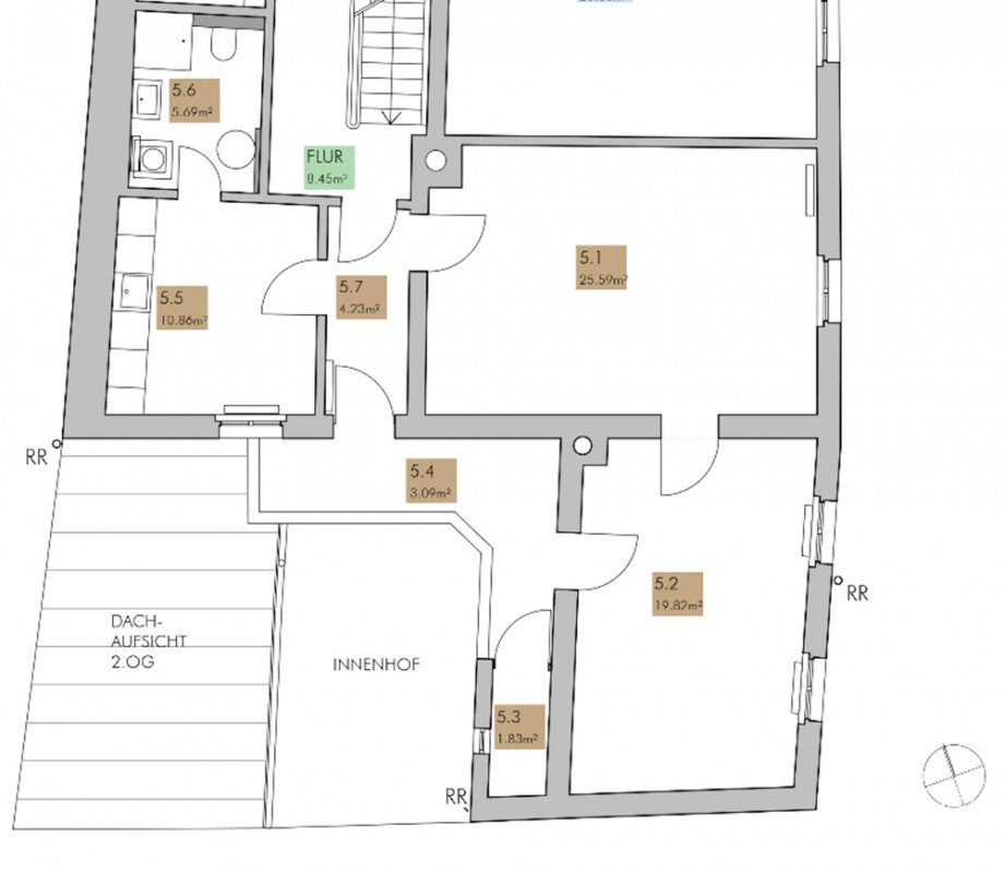Grundriss Wohnung Etagenwohnung Passau