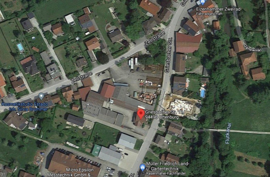 Lageplan Halle / Lager / Produktion Ortenburg