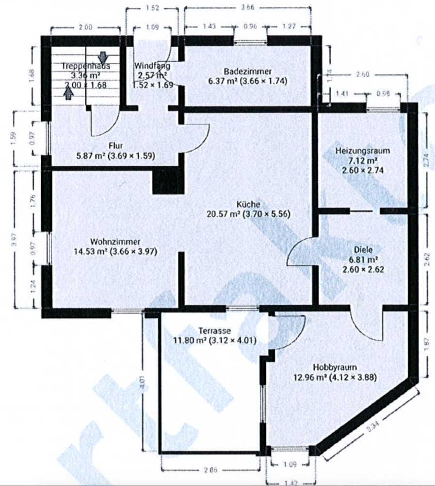 Grundriss EG Einfamilienhaus Osterhofen