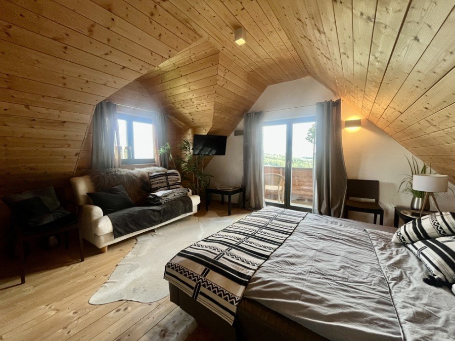 Schlafzimmer Chalet Hauzenberg