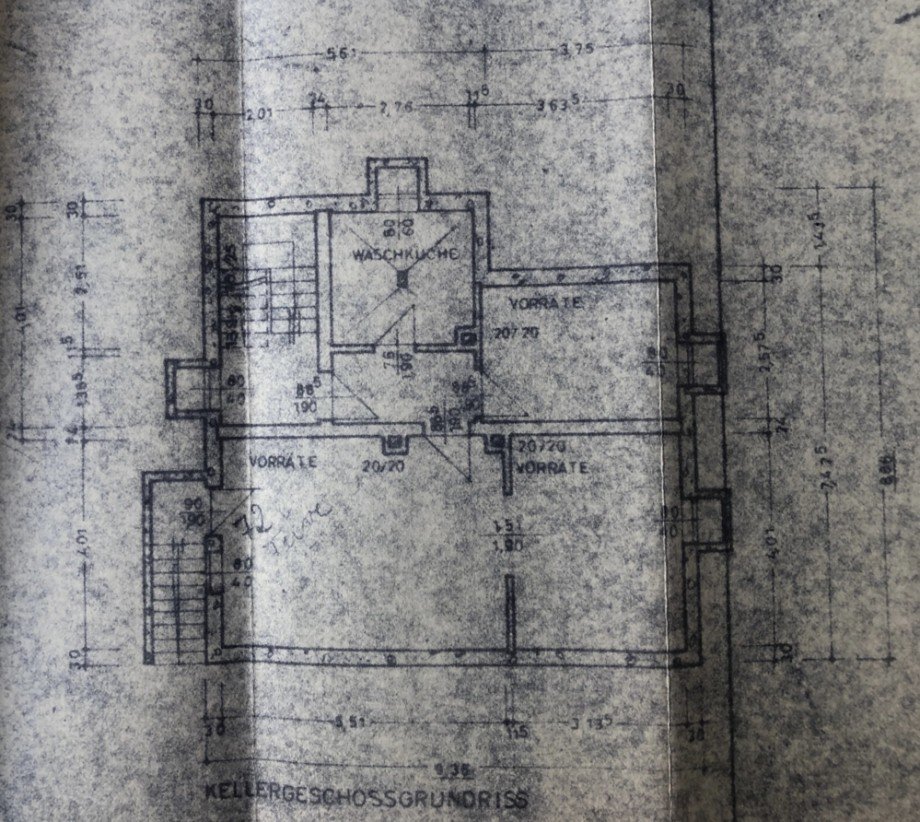 Grundriss Kellergescho� Einfamilienhaus Tittling