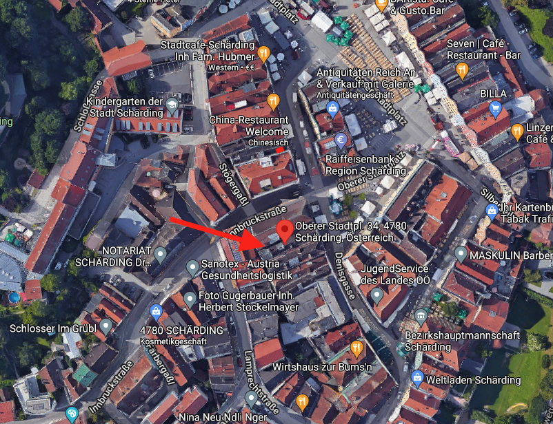 Lageplan 3 Wohn- / Gesch�ftshaus Sch�rding