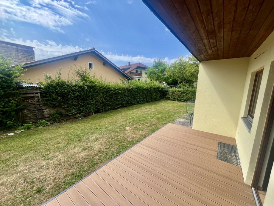 S�dwest-Terrasse Erdgeschosswohnung Salzweg
