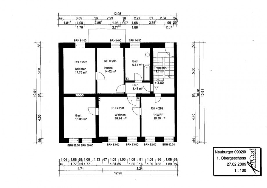 Grundriss Wohnung Etagenwohnung Passau