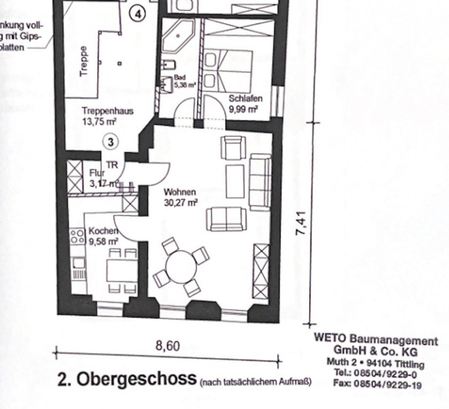 Grundriss Wohnung Etagenwohnung Passau