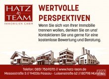 Hatz & Team Perspektiven Wohnen mit Donaupanorama - Stilvolle 2-Zimmer-Wohnung in Obernzell