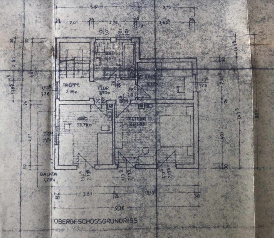 Grundriss Obergescho� Einfamilienhaus Tittling