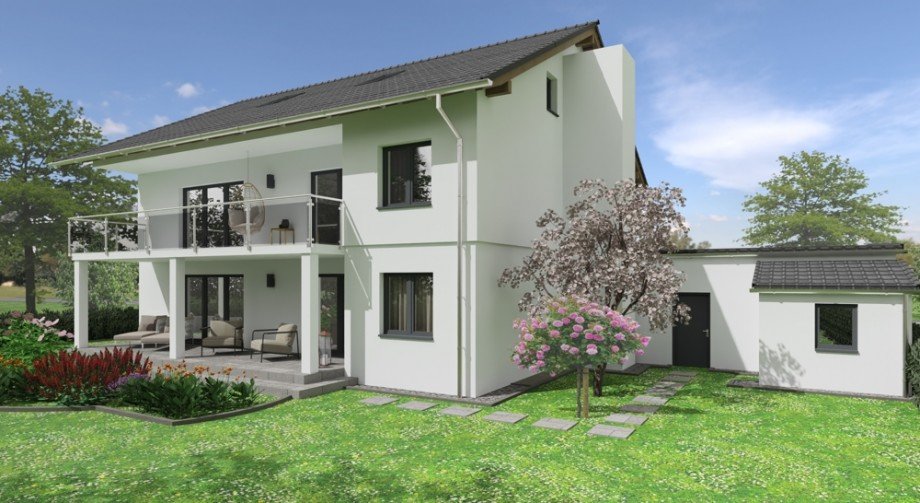 Ansicht S�d Etagenwohnung Bad F�ssing