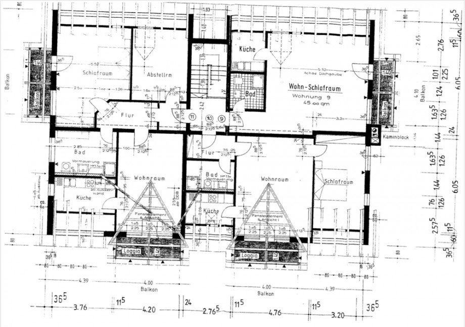 Grundriss Am Reiserfeld 3 DG Mehrfamilienhaus Bad F�ssing