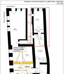 Grundriss Vermietet! Top 1-A-Lage in der Passauer Fu�g�ngerzone