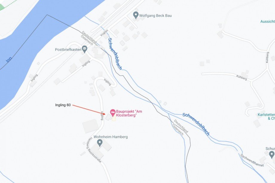 Lageplan Penthousewohnung Schardenberg