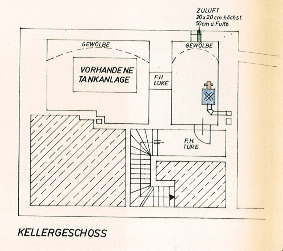 Grundriss Keller Wohn- / Gesch�ftshaus Waldkirchen