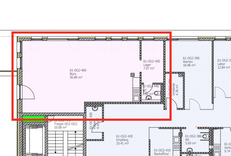 Grundriss B�rofl�che Passau