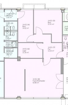Grundriss 134 m� B�ro im Messe-Business-Center Passau-Kohlbruck (MBC)