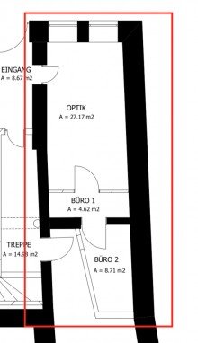 Grundriss Vermietet! Top 1-A-Lage in der Passauer Fu�g�ngerzone