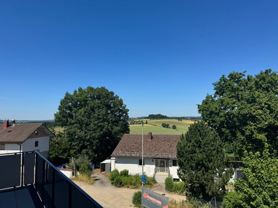 Ausblick Terrasse Etagenwohnung Bad Griesbach im Rottal