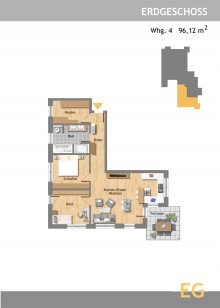 Wohnung 4 Projektgrundst�ck mit genehmigter Planung - 14 Wohneinheiten in attraktiver Lage