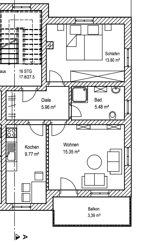 Grundriss Wohnung Erdgeschosswohnung Passau