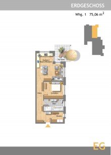 Wohnung 1 Projektgrundst�ck mit genehmigter Planung - 14 Wohneinheiten in attraktiver Lage