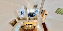 Blick auf Woh- und Esszimmer Wohnhaus mit Panoramablick - Airbnb - Chalet tr�gt einen Gro�teil der Finanzierung