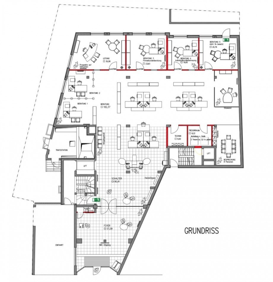 Grundriss EG Einzelhandel Passau