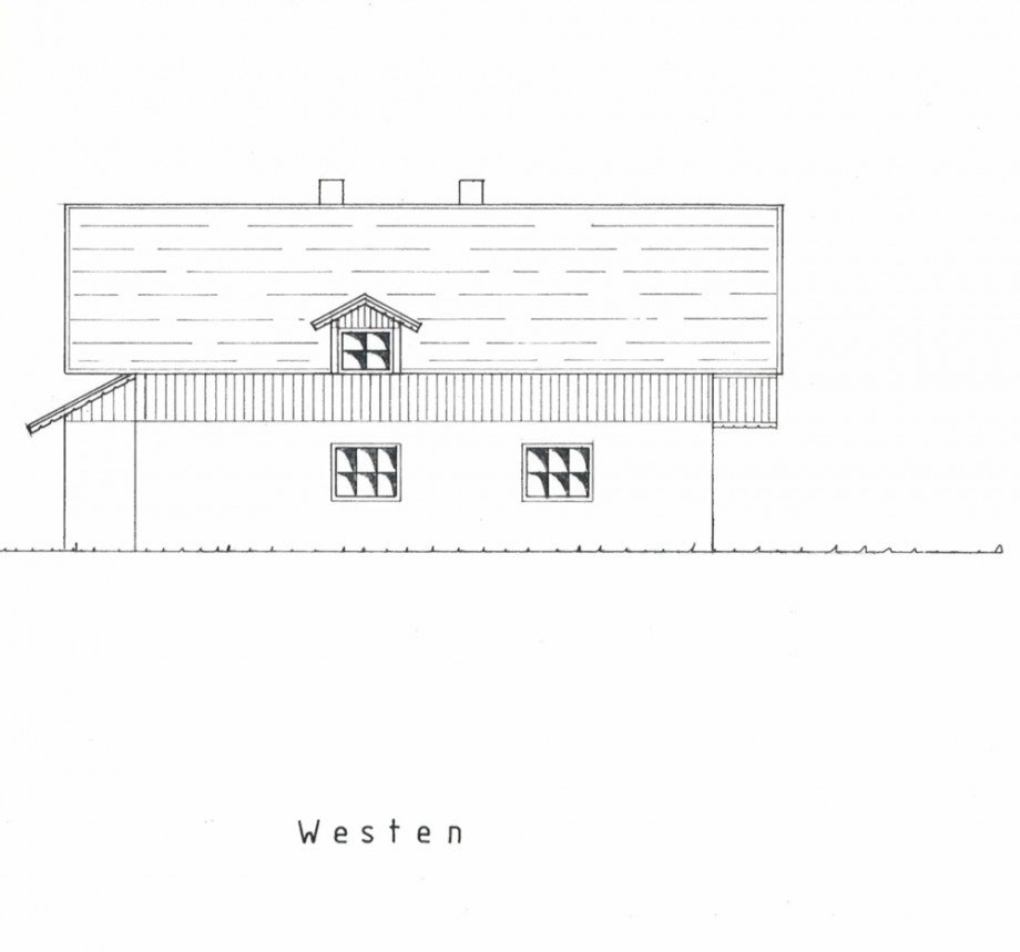 Ansicht Westen Zweifamilienhaus Tiefenbach