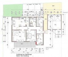 EG Grundriss gro� Gef�rderte moderne 4-Zimmer-Wohnung in bester Lage - Bad F�ssing, Kurzone 1 (KfW 55 EE WBP)