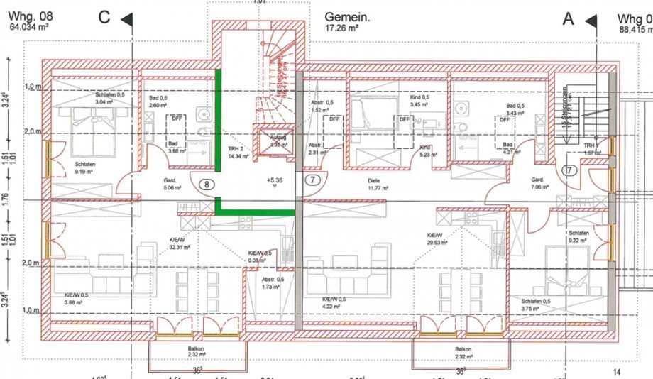Dachgeschoss Mehrfamilienhaus Bad F�ssing / Egglfing am Inn