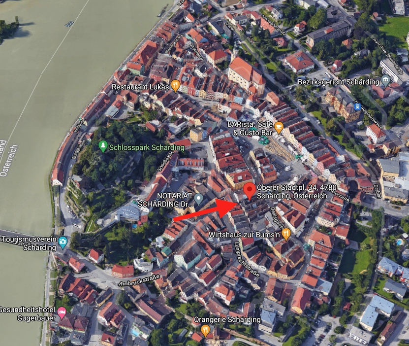 Lageplan 2 Wohn- / Gesch�ftshaus Sch�rding