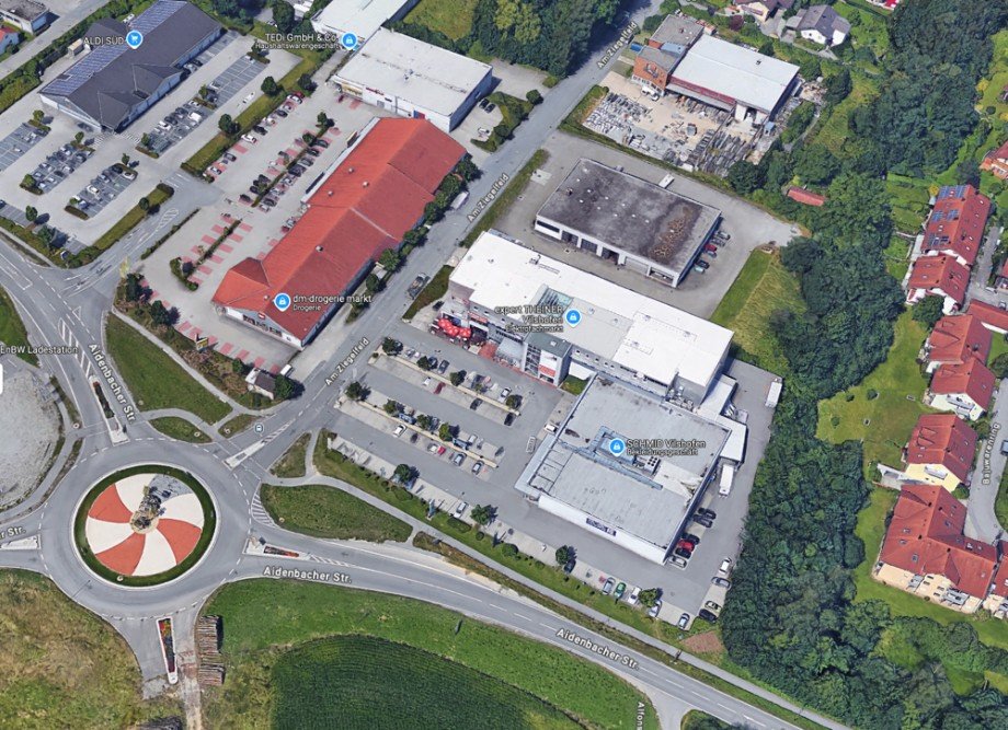 Lageplan Google Einzelhandelsladen Vilshofen