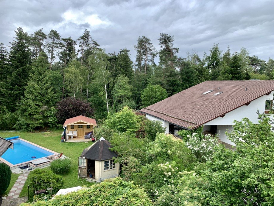 Ausblick Dachgeschosswohnung Salzweg
